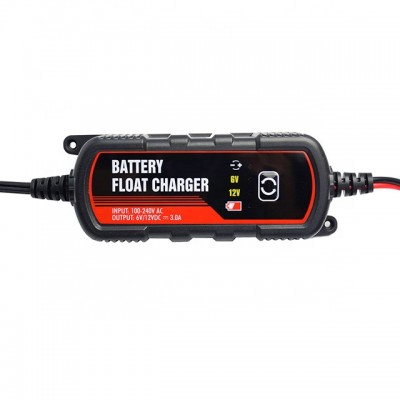 3-Amp Fully-Automatic Smart Charger, 6V And 12V Car Battery Charger/Maintainer