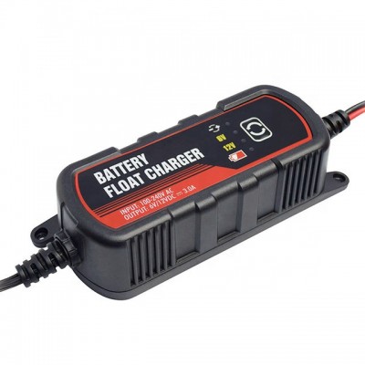 6v/12v 3A motorcycle smart lead acid car battery charger/maintainer with CE certificate