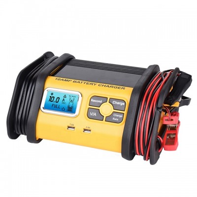 Car Battery Charger 12V/10A Lead-acid Battery Charger & Maintainer